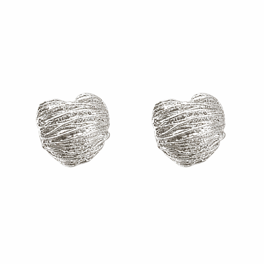 Gold Heart Earrings