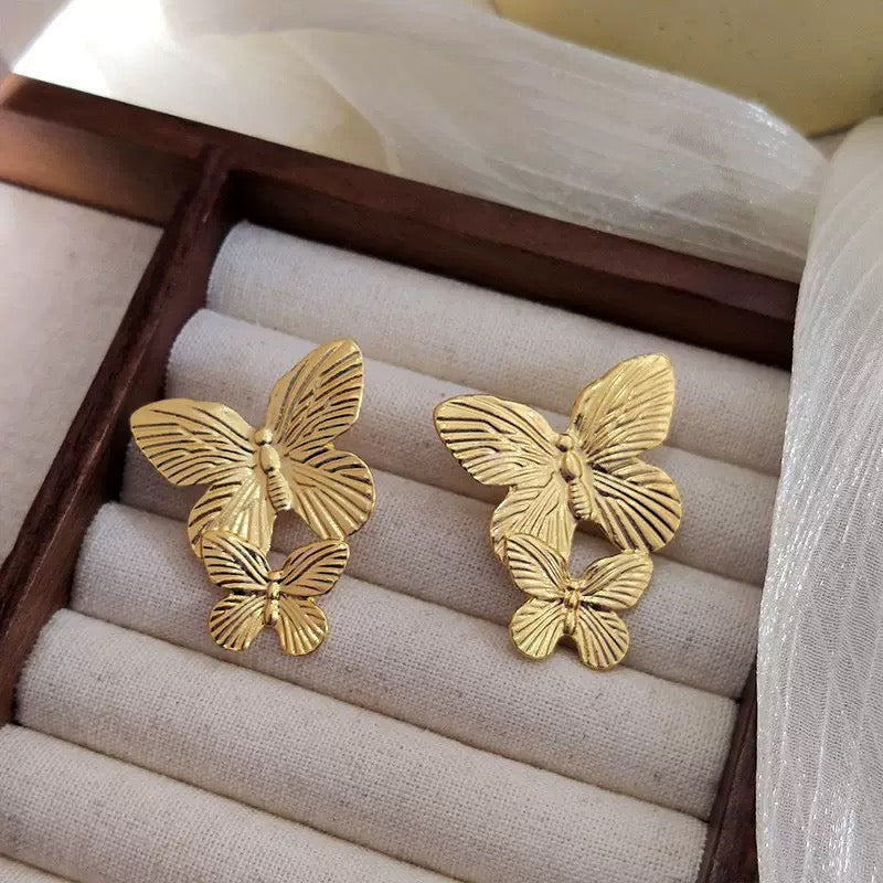 Butterfly Drop Studs